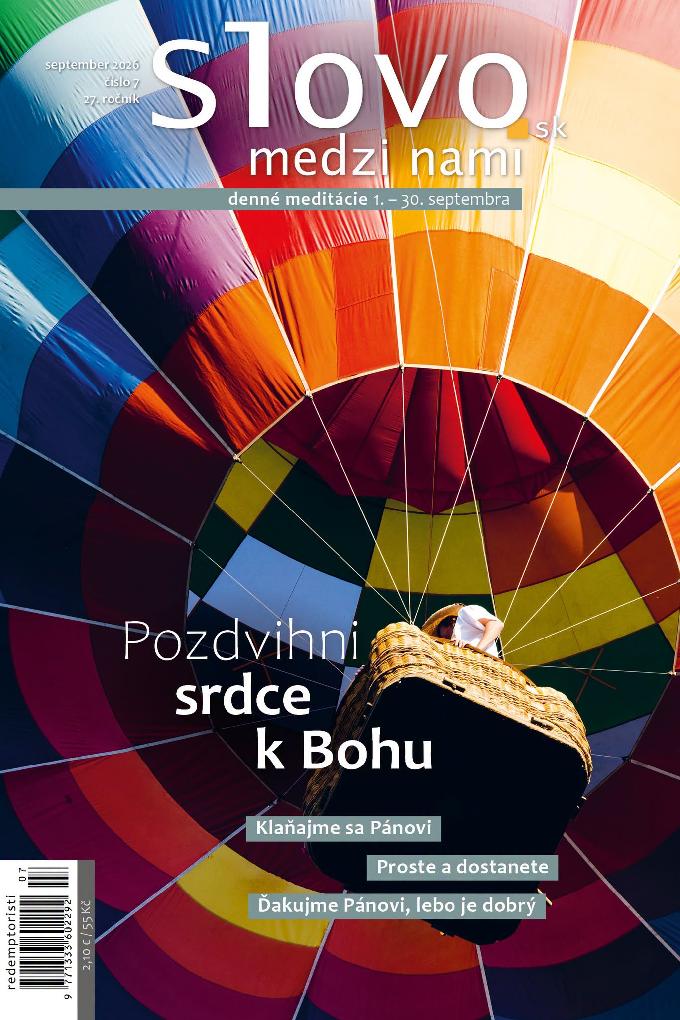 Septembrové číslo časopisu Slovo medzi nami